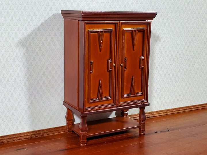 Dollhouse Drinks Cabinet Wine Liquor with 2 Doors 1:12 Scale Miniature Furniture - Miniature Crush