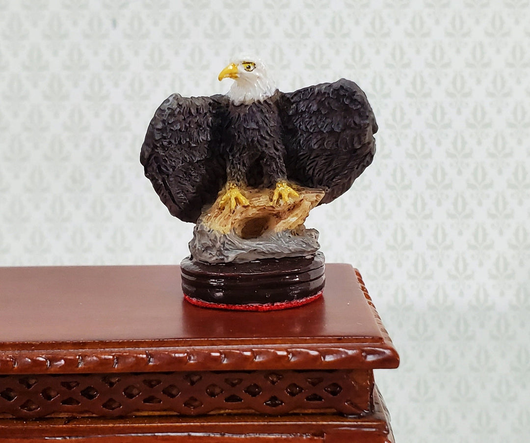 Dollhouse Eagle Statue Detailed 1:12 Scale Miniature by Falcon Miniatures - Miniature Crush