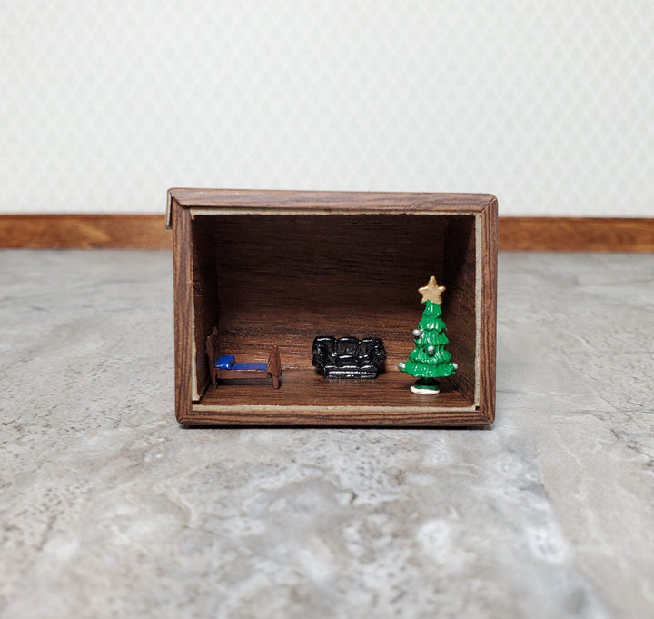 Dollhouse Empty Shadow Box Tiny 1 3/4" Create 1:144 Scale Miniature Scene - Miniature Crush