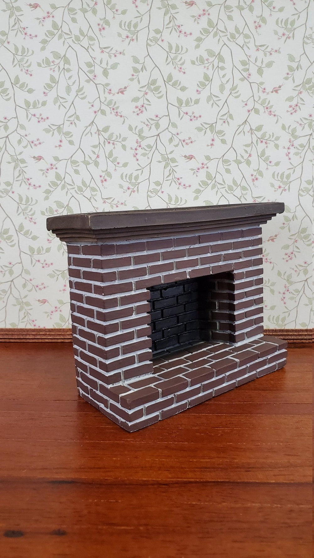 Dollhouse Fireplace Brick Old Colonial Style 1:12 Scale Miniature - Miniature Crush