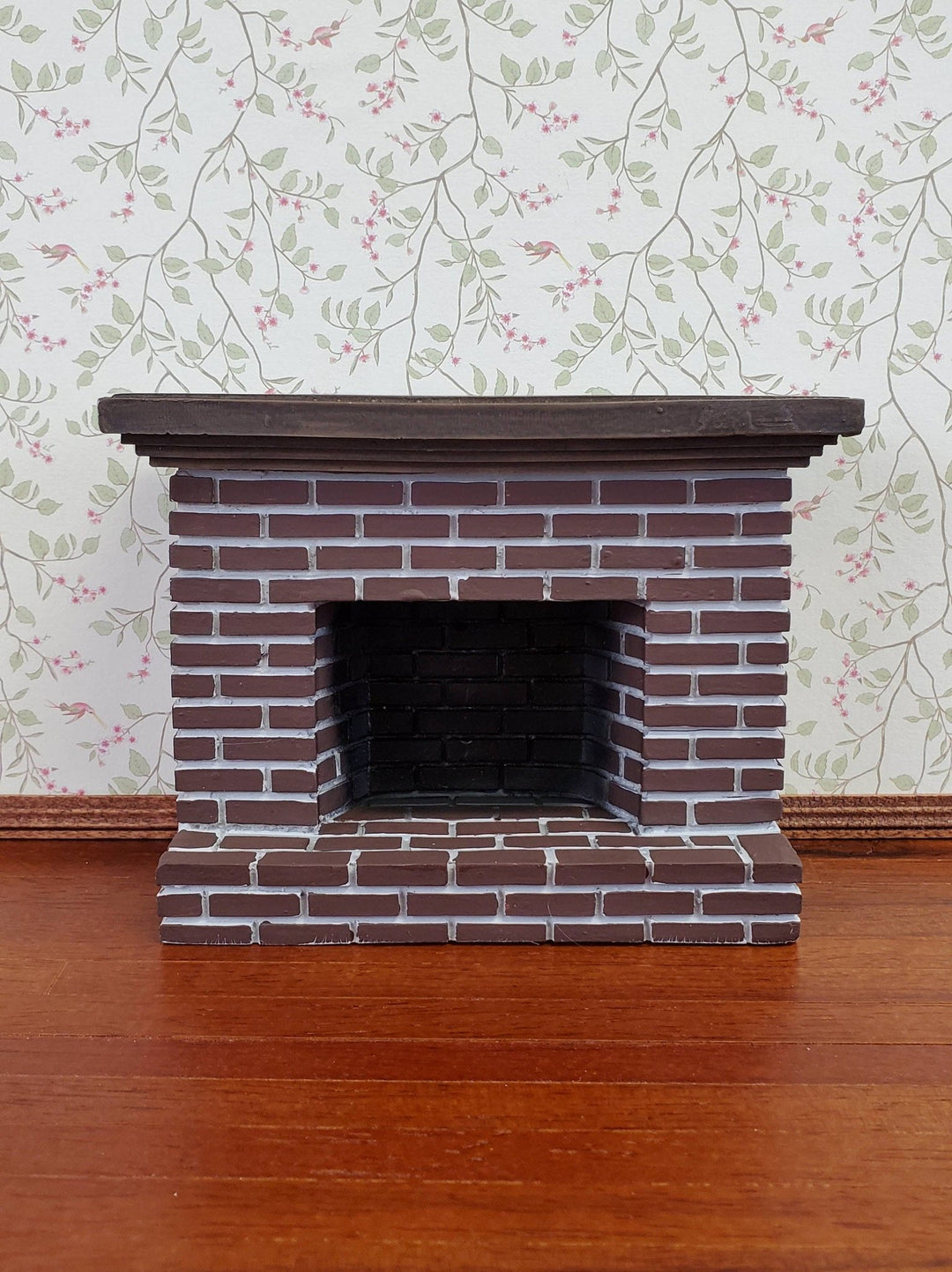 Dollhouse Fireplace Brick Old Colonial Style 1:12 Scale Miniature - Miniature Crush