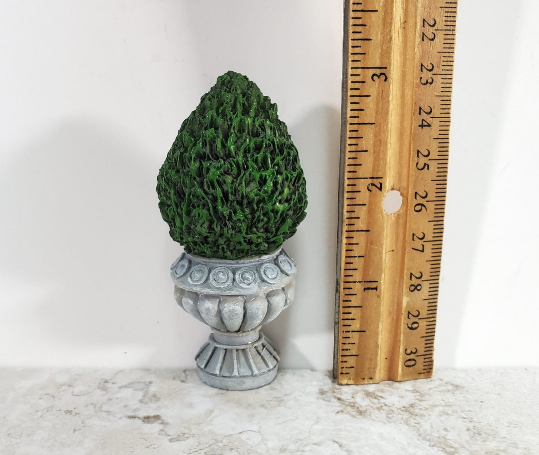 Dollhouse Flat Back Topiary Potted Bush 1:12 Scale Resin Miniature Garden - Miniature Crush