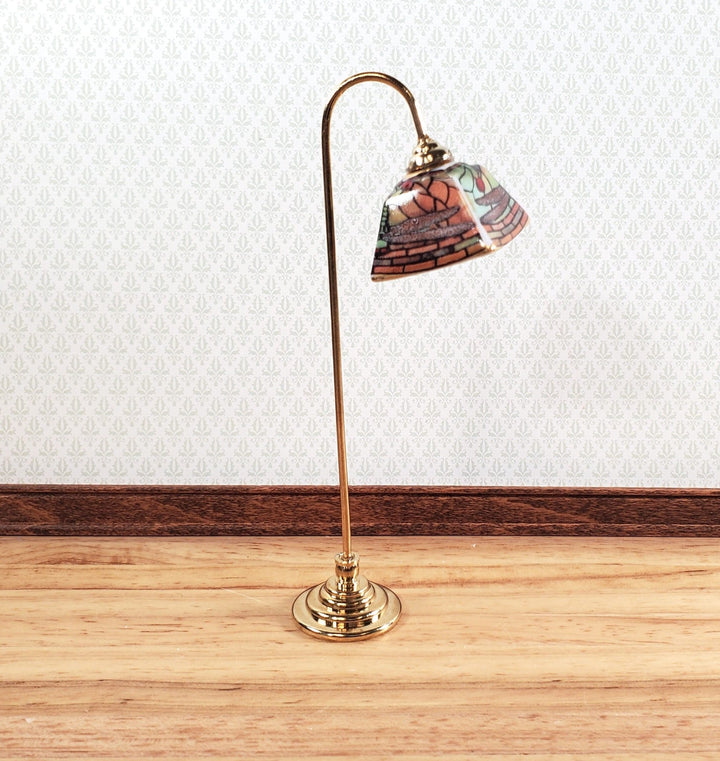 Dollhouse Floor Lamp Non-Working Dragonfly Design by Reutter Porcelain 1:12 Scale Miniature - Miniature Crush