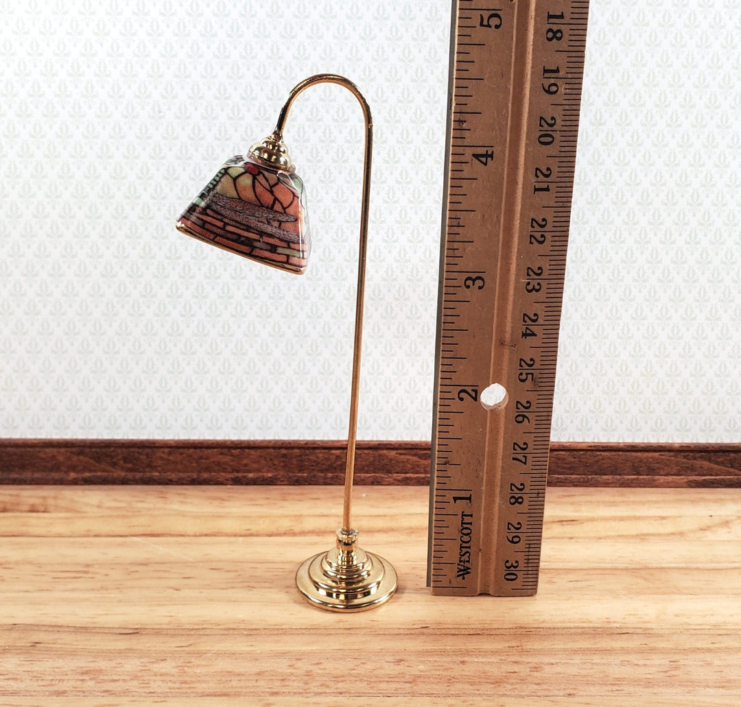Dollhouse Floor Lamp Non-Working Dragonfly Design by Reutter Porcelain 1:12 Scale Miniature - Miniature Crush