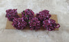Dollhouse Flowering Shrub Burgundy Mauve Small Bush Round 1:12 Scale Miniature