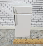 Dollhouse Fridge Modern Refrigerator Freezer White 2 Door 1:12 Scale Miniature - Miniature Crush
