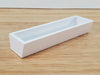 Dollhouse Garden Window or Flower Box White Wood 1:12 Scale Miniature 3 7/16