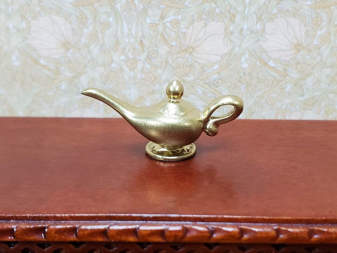 Dollhouse Genie Oil Lamp Aladdin's Lamp Gold 1:12 Scale Miniature -  Miniature Crush