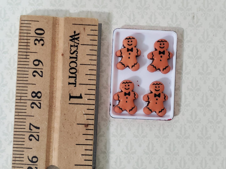 Dollhouse Gingerbread Men on Cookie Sheet 1:12 Scale Food Kitchen Handmade - Miniature Crush