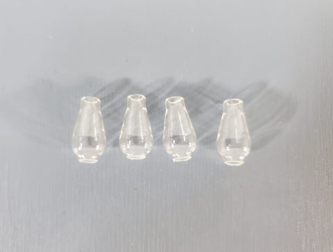 Dollhouse Glass Chimney Hurricane Shade Clear 1:12 Scale Miniature DIY Lamps - Miniature Crush