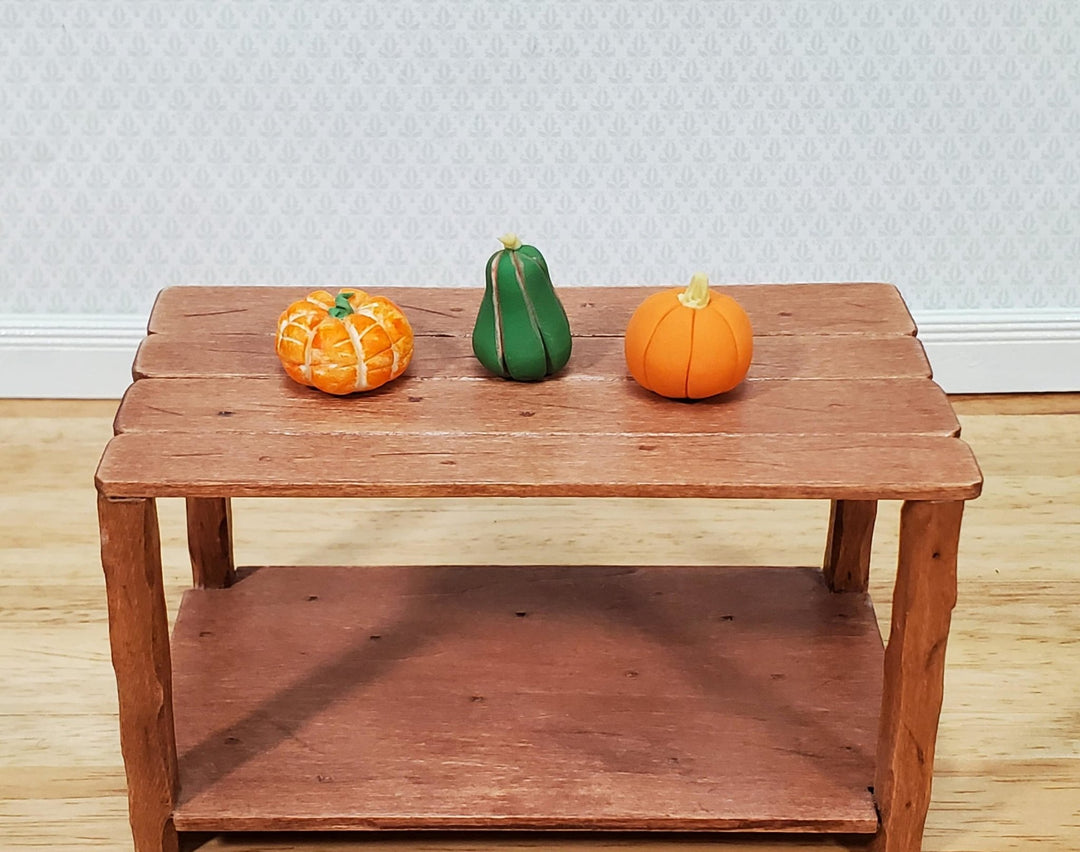 Dollhouse Gourds Pumpkins Set of 3 1:12 Scale Miniature Fall Halloween - Miniature Crush