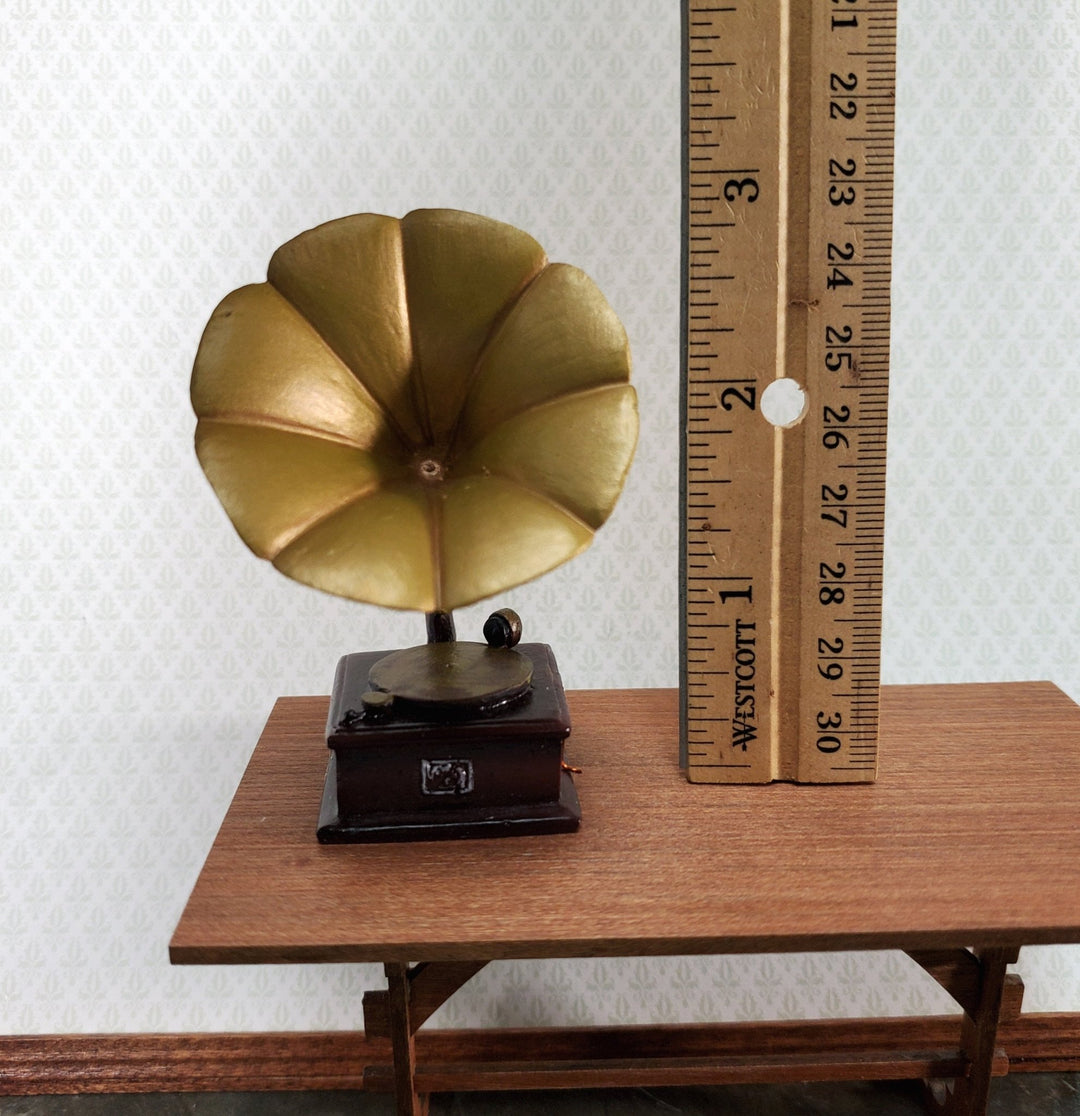 Dollhouse Gramophone Phonograph Victrola Record Player 1:12 Scale Miniature - Miniature Crush