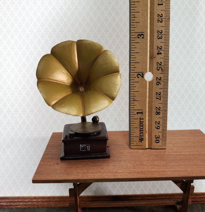 Dollhouse Gramophone Phonograph Victrola Record Player 1:12 Scale Miniature - Miniature Crush