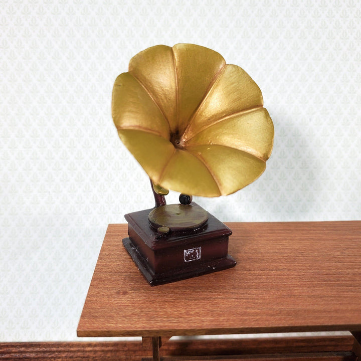 Dollhouse Gramophone Phonograph Victrola Record Player 1:12 Scale Miniature - Miniature Crush