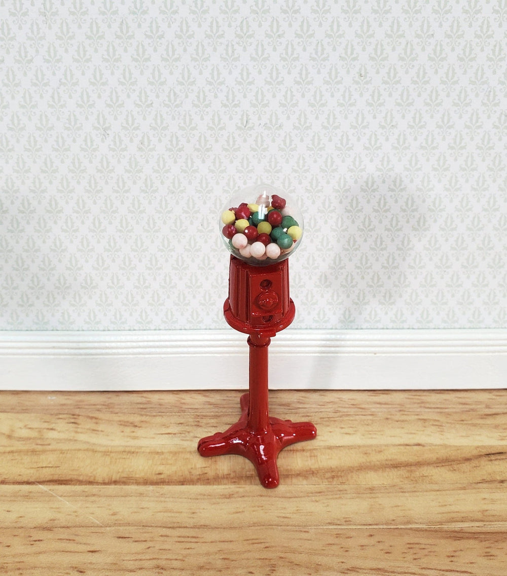 Dollhouse Gumball Machine Dispenser Vending Machine on Stand 1:12 Scale Miniature - Miniature Crush