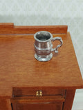 Dollhouse Half Pint Tankard Mug 1:12 Scale Miniature Polished White Metal - Miniature Crush