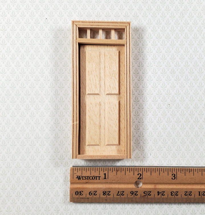 Dollhouse HALF SCALE 1:24 Exterior Door Wood HWH6001 Houseworks - Miniature Crush