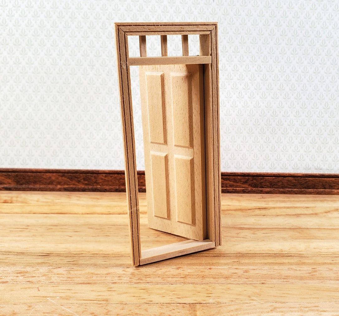 Dollhouse HALF SCALE 1:24 Exterior Door Wood HWH6001 Houseworks - Miniature Crush