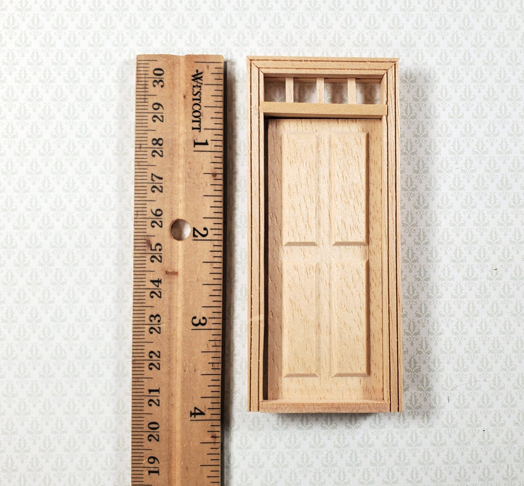 Dollhouse HALF SCALE 1:24 Exterior Door Wood HWH6001 Houseworks - Miniature Crush