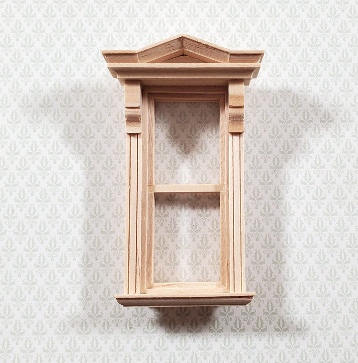 Dollhouse HALF SCALE 1:24 Window Victorian Style w/ Trim HWH5042 Houseworks - Miniature Crush