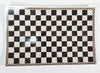 Dollhouse HALF SCALE Marble Tile Sheet with Border Black & White Floor 1:24 World Model