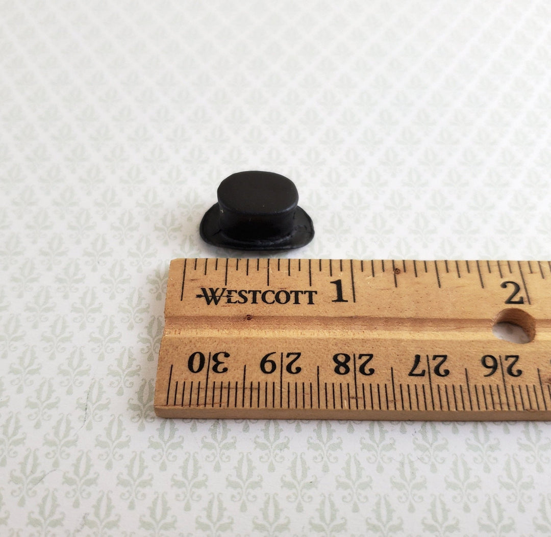 Dollhouse Half Scale Top Hat Steampunk Black Metal 1:24 Scale Tiny - Miniature Crush