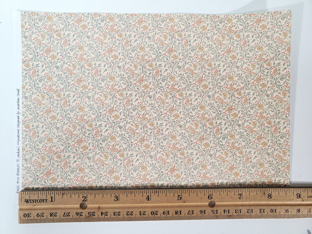 Dollhouse HALF SCALE Wallpaper 3 Sheets 