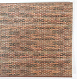 Dollhouse HALF SCALE Weathered Brick Card Stock Embossed 1:24 Scale World Model - Miniature Crush
