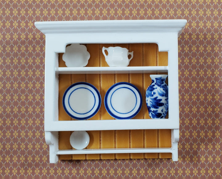 Dollhouse Hanging Shelf Shelves White 1:12 Scale Miniature Kitchen Furniture - Miniature Crush