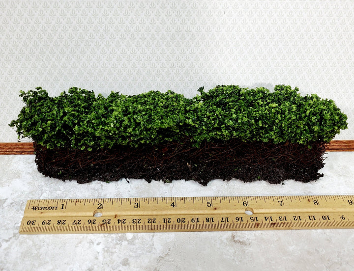 Dollhouse Hedge Tall Dark Green with Vine Stems Free Standing 1:12 Scale Miniature - Miniature Crush