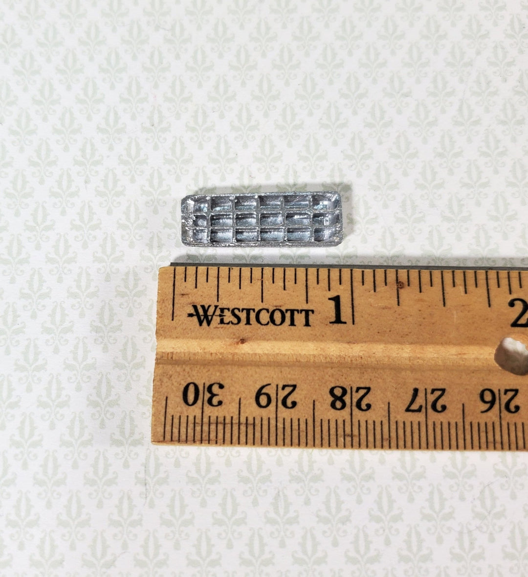 Dollhouse Ice Cube Tray Painted Metal 1:12 Scale Miniature Kitchen - Miniature Crush
