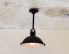 Dollhouse Industrial Black Ceiling Light 12 Volt with Plug 1:12 Scale Miniature