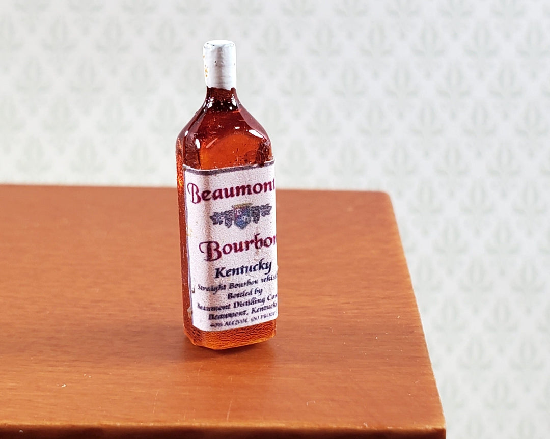 Dollhouse Kentucky Bourbon Bottle 1:12 Scale Miniature Handmade Drinks - Miniature Crush