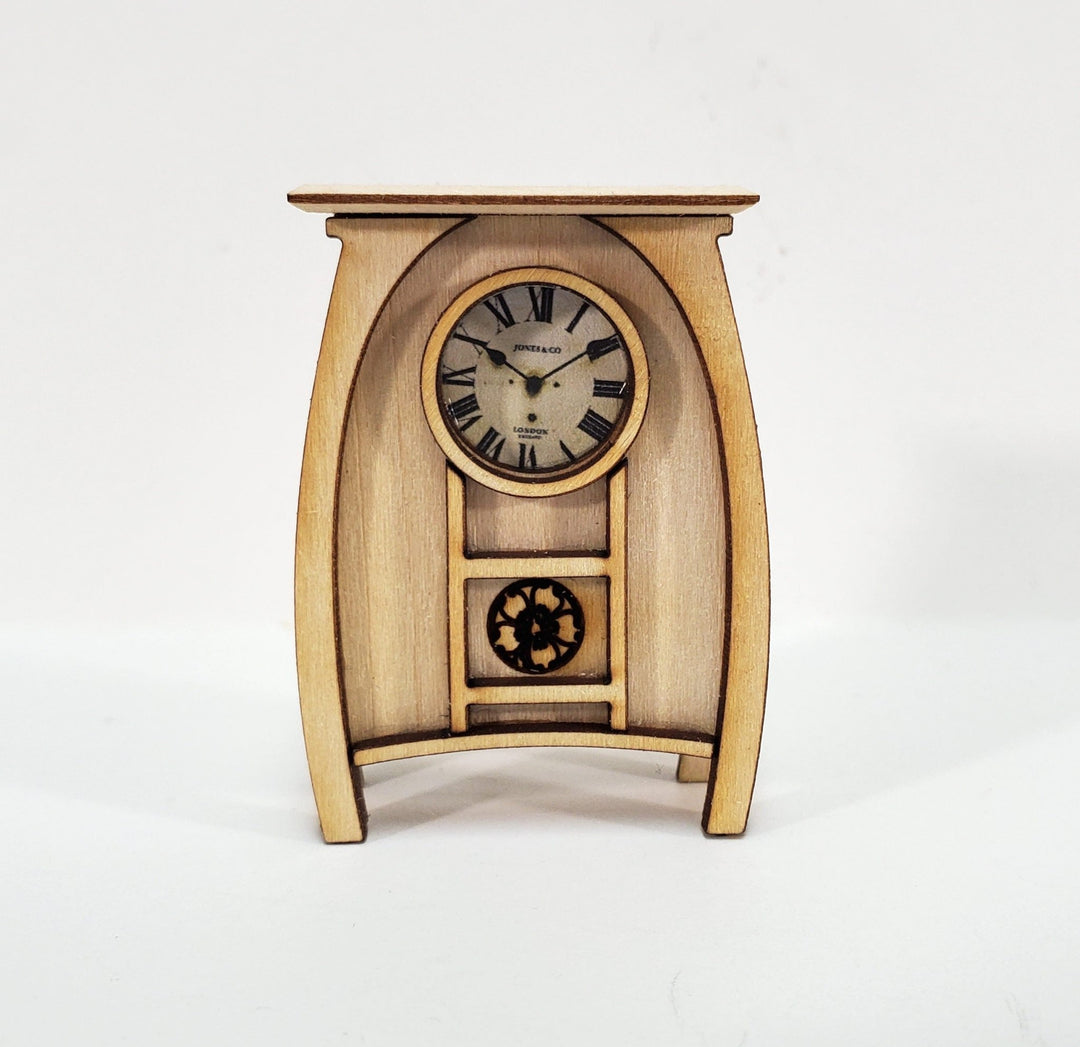 Dollhouse KIT Art Nouveau Clock 1:12 Scale Easy to Assemble DIY Miniature - Miniature Crush