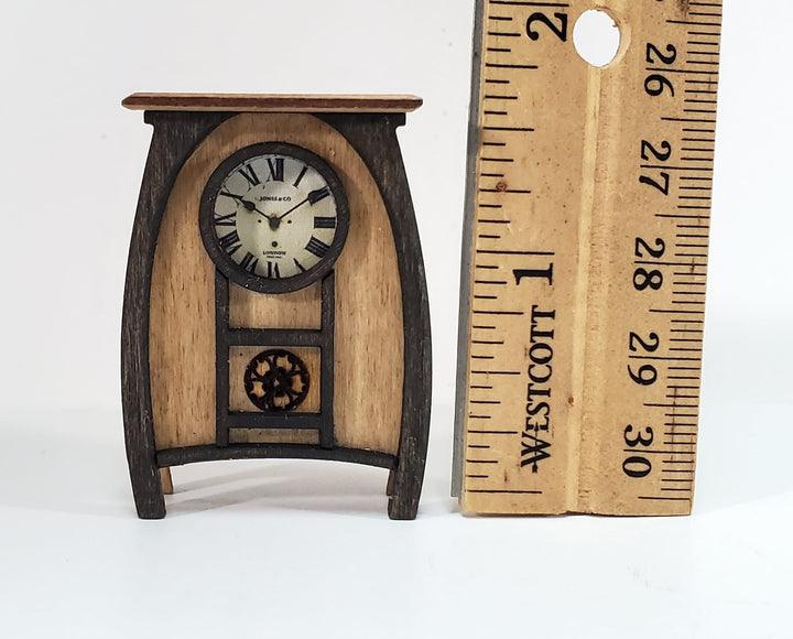 Dollhouse KIT Art Nouveau Clock 1:12 Scale Easy to Assemble DIY Miniature - Miniature Crush