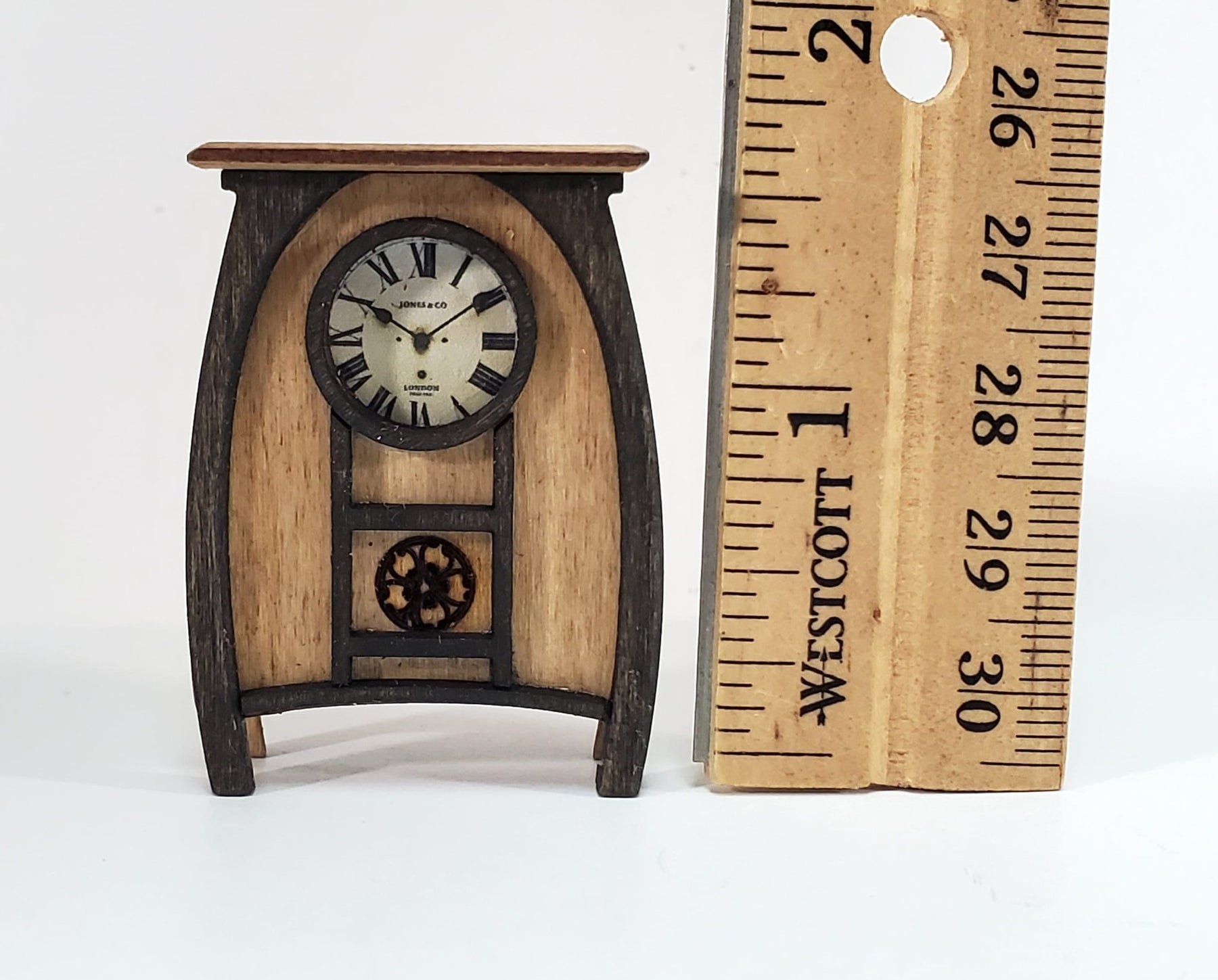 Dollhouse KIT Art Nouveau Clock 1:12 Scale Easy to Assemble DIY ...