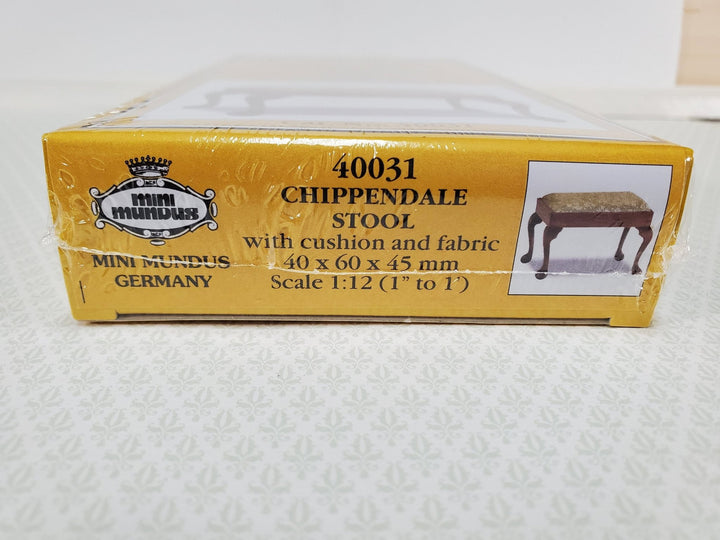 Dollhouse KIT Stool Bench Chippendale Style 1:12 Scale Miniature Mini Mundus - Miniature Crush