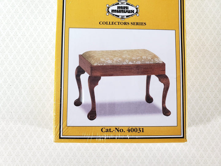 Dollhouse KIT Stool Bench Chippendale Style 1:12 Scale Miniature Mini Mundus - Miniature Crush