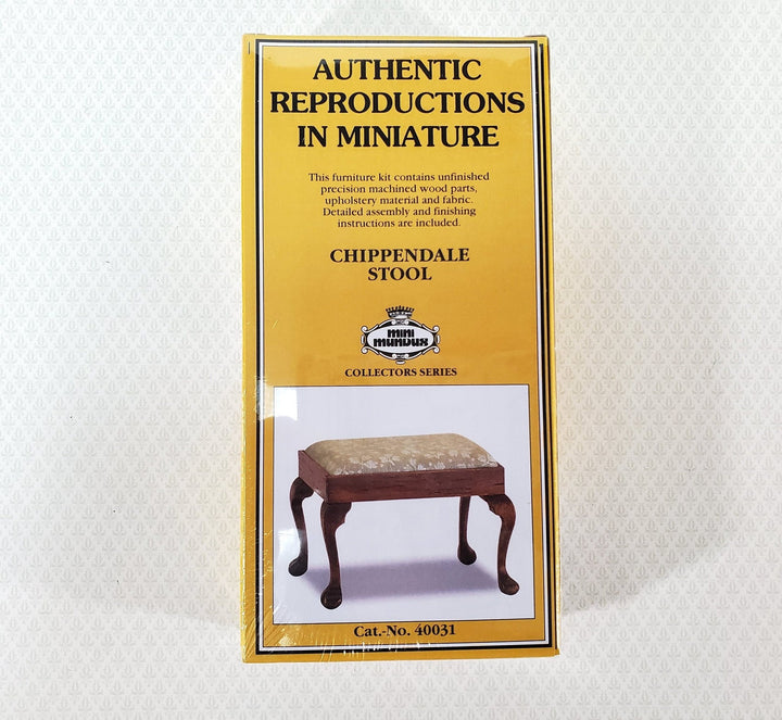 Dollhouse KIT Stool Bench Chippendale Style 1:12 Scale Miniature Mini Mundus - Miniature Crush