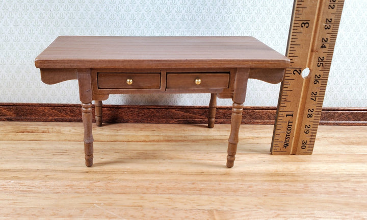 Dollhouse Kitchen Prep Table Farmhouse Style Wood 1:12 Scale Miniature Furniture - Miniature Crush