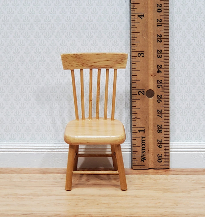 Dollhouse Kitchen Side Chair Light Oak 1:12 Scale Miniature Furniture D4413 - Miniature Crush