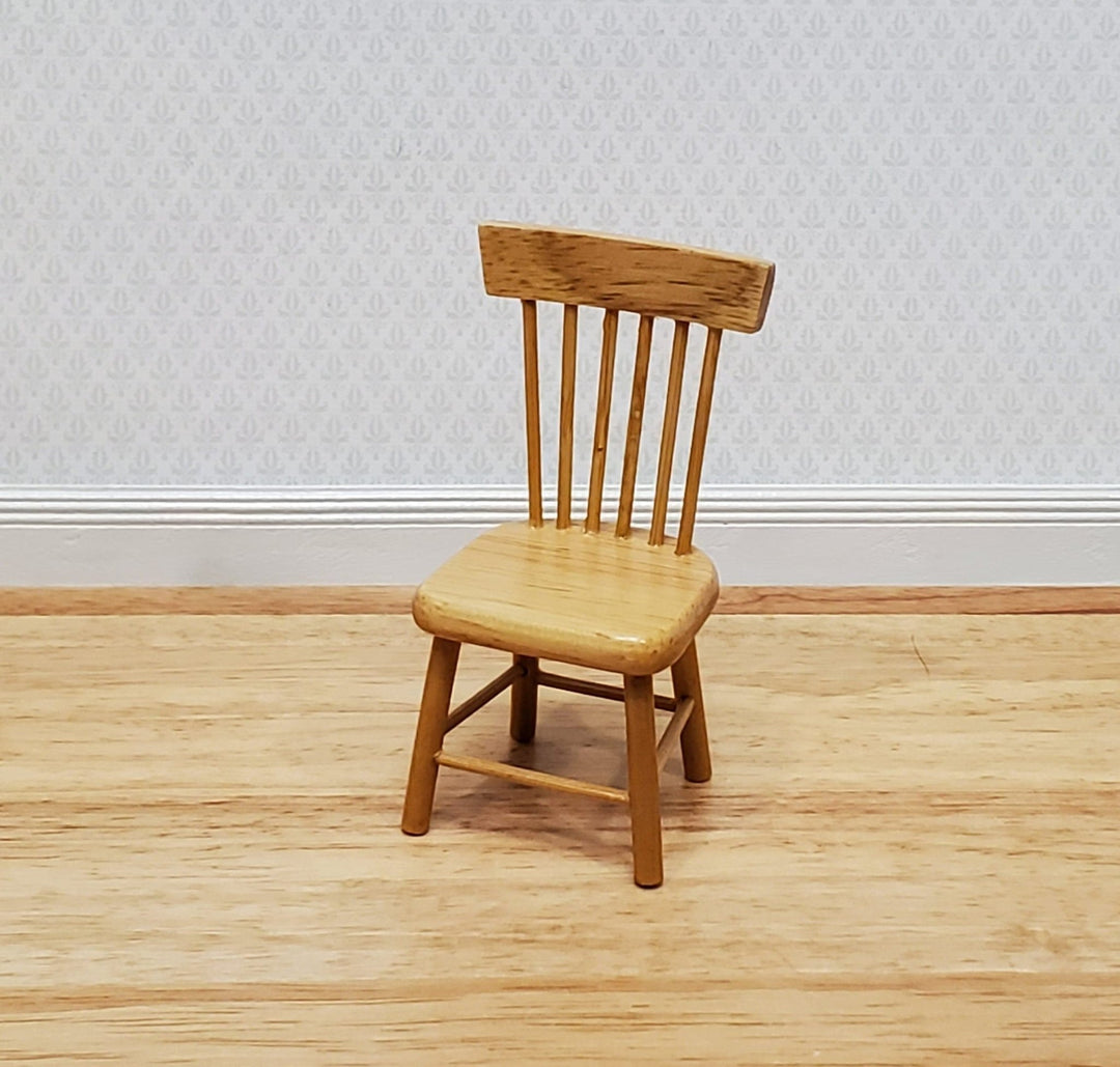 Dollhouse Kitchen Side Chair Light Oak 1:12 Scale Miniature Furniture D4413 - Miniature Crush