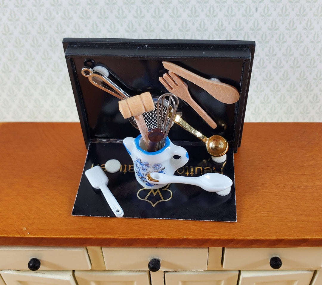 Dollhouse Kitchen Utensils Reutter Porcelain Blue Onion 1:12 Scale Miniatures - Miniature Crush