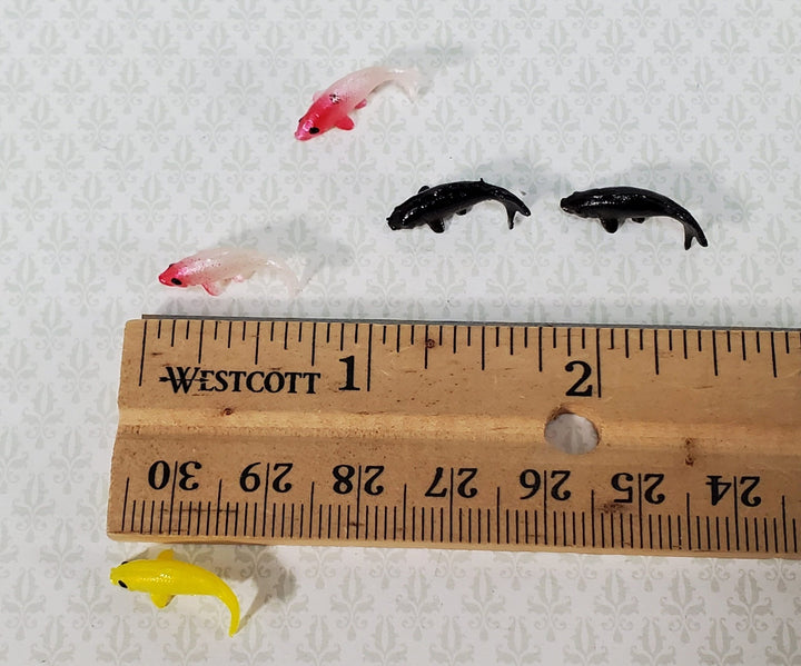 Dollhouse Koi Fish Goldfish 5 Pieces Random Colors 1:12 Scale Miniatures - Miniature Crush