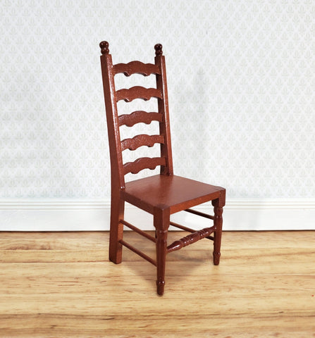 Dollhouse Ladderback Chair for Kitchen or Dining Room 1:12 Scale Miniature Furniture - Miniature Crush