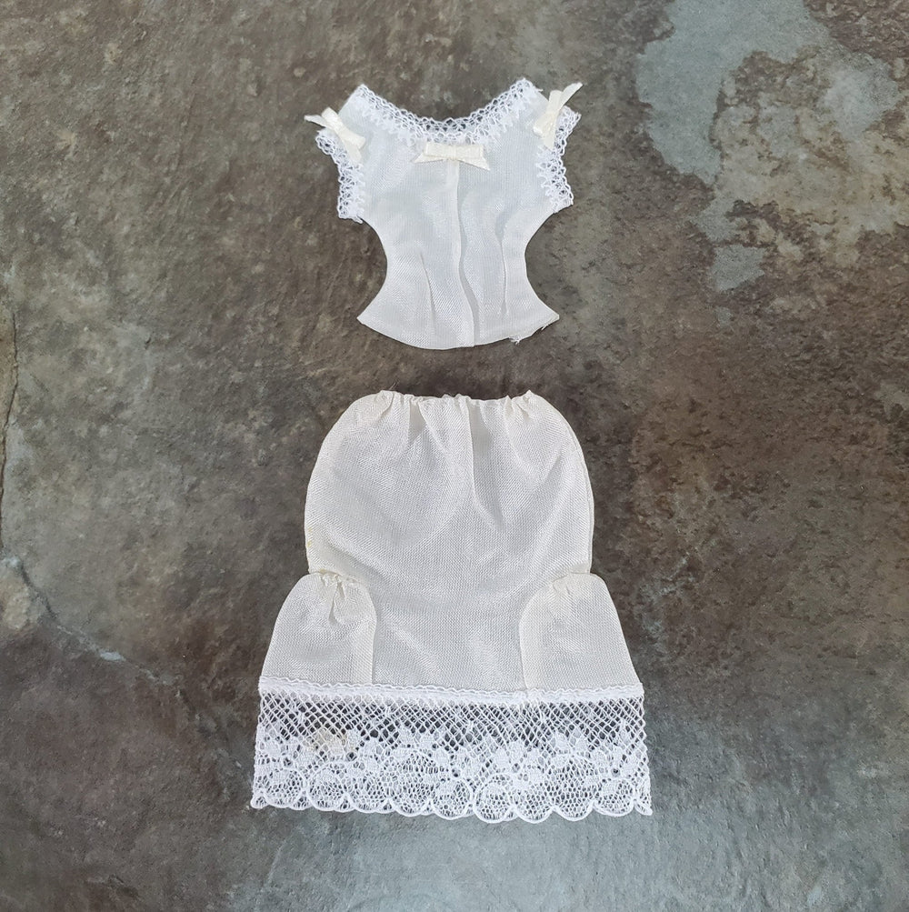 Dollhouse Ladies Lingerie Camisole and Slip 1:12 Scale Miniature Decoration Only - Miniature Crush