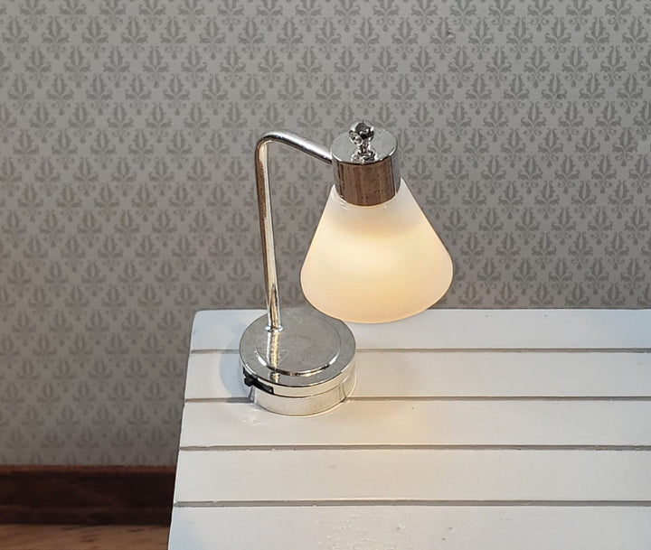 Dollhouse Lamp Desk Table Light Battery Operated LARGE Modern Style Miniature - Miniature Crush