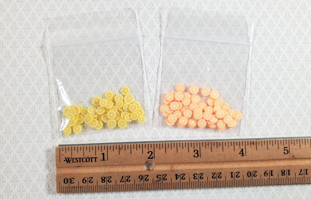 Dollhouse Lemon and Orange Slices 1:12 Scale Miniatures Kitchen Food - Miniature Crush