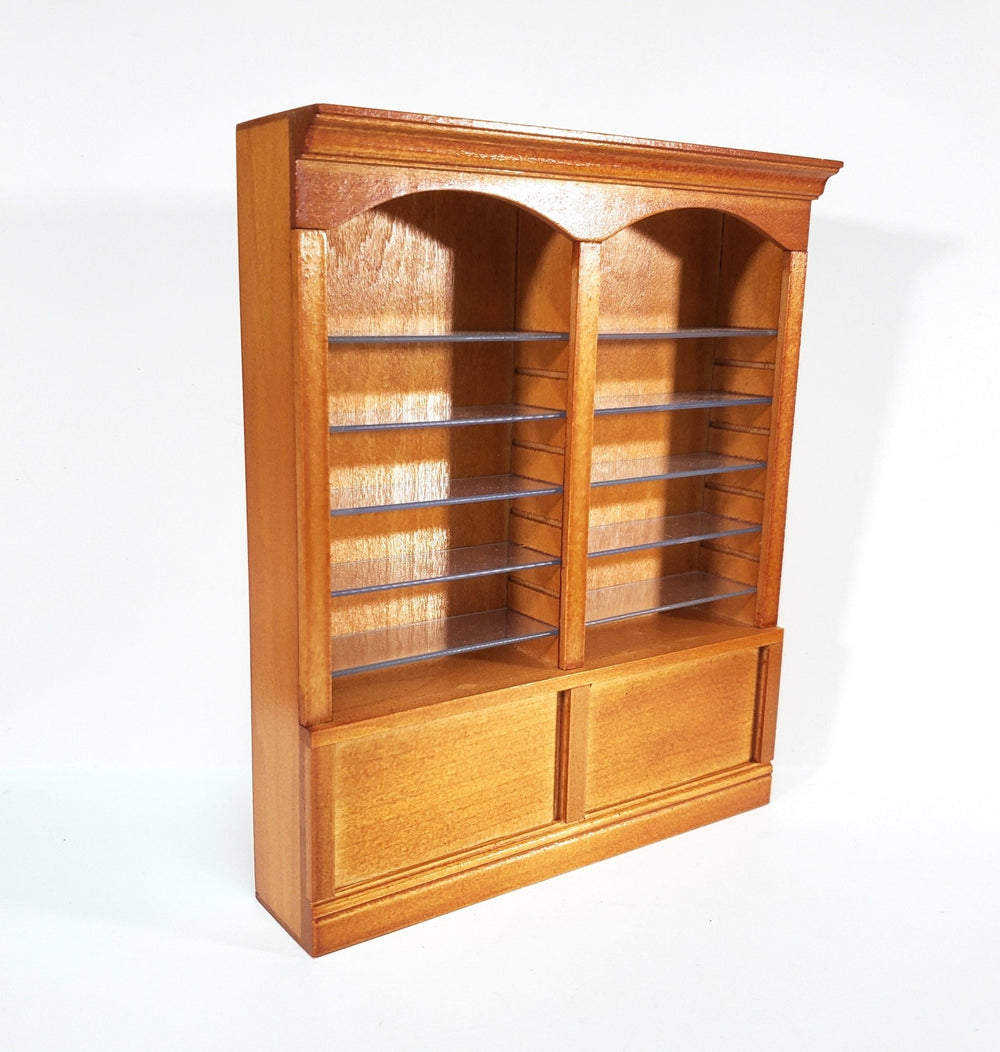 Dollhouse Library Bookcase or Shop Shelves 2 Bay 10 Adjustable Shelves 1:12 Scale Furniture - Miniature Crush