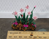 Dollhouse Lily Lilies Flower Bed Border Pink 1:12 Scale Miniature Garden - Miniature Crush